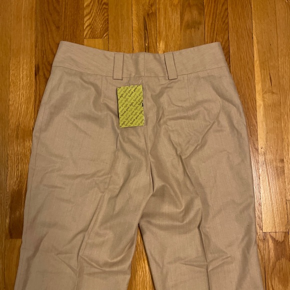 Zanella Straight Leg Dress Pants Flat Front Beige - Picture 4 of 8